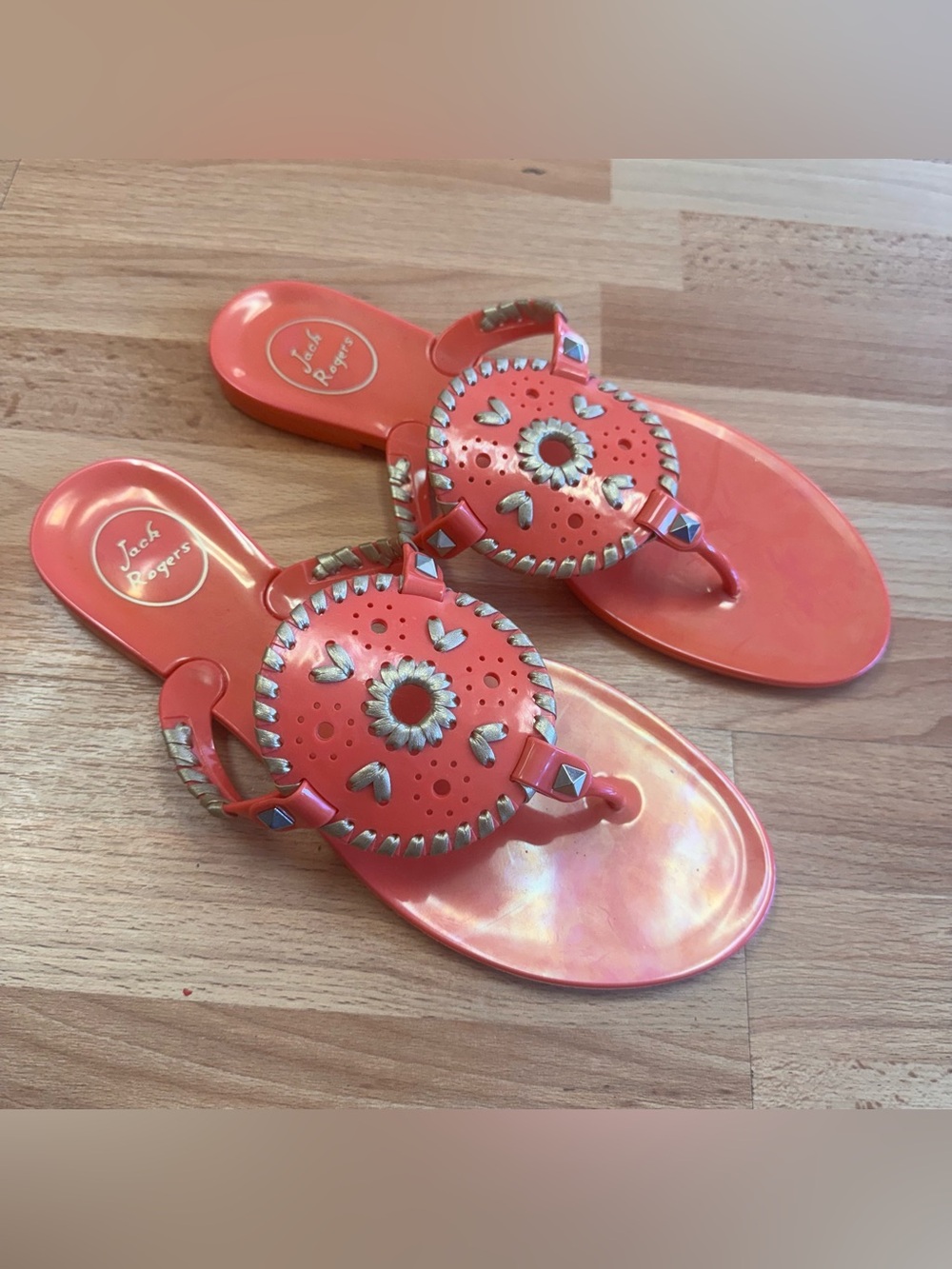 Jack Rogers Pink Miss‎ Georgica Jelly Sandals Size 9 Casual Beach